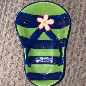 Dennis East International sandal Dish Plate